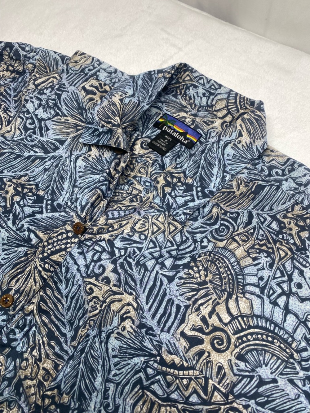Patagonia Pataloha Shirt Mens Medium Hawaiian Good Shape!